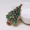 Groene kristallen kerstboom - modieuze brocheBroches