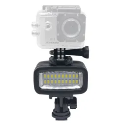 LED-lamp voor GoPro-actiecamera - 40 m waterbestendig - voor duiken en onderwaterAccessoires
