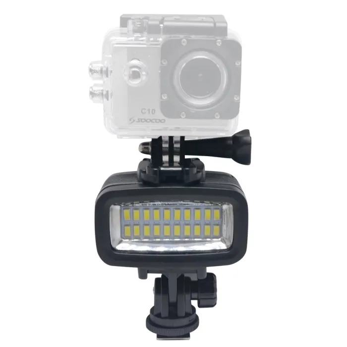 LED-lamp voor GoPro-actiecamera - 40 m waterbestendig - voor duiken en onderwaterAccessoires