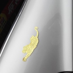 3D tiger - car sticker - chrome emblem - soft PVC - waterproofStickers