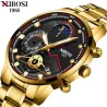 NIBOSI - luxe herenhorloge - waterdicht - Quartz - roestvrij staalHorloges