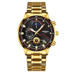 NIBOSI - luxe herenhorloge - waterdicht - Quartz - roestvrij staalHorloges