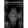 NIBOSI - luxurious men's watch - waterproof - Quartz - with silicone strapWatches