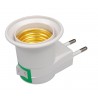 E27 light base socket - EU plug with built-in switchLighting fittings