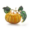 Halloween pompoen - emaille brocheBroches