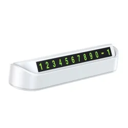 Tijdelijke kentekenplaat - parkeerkaart - telefoonnummer - met dubbelzijdige / draaibare lichtgevende lettersAuto's & Voertuigen