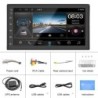 Universal car radio - MP5 player - 2 Din - Android - Bluetooth - GPS - MirrorLink - touch screen - cameraRadio