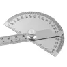 180 graden gradenboog - hoekmeter - meetliniaal - roterend - roestvrij staal - 0 - 145mmMeten