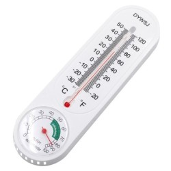 Wall hanging thermometer - temperature / humidity meter - indoor / outdoor - 23cmThermometers