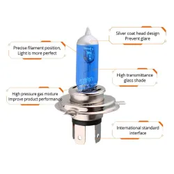 Halogen bulb - H7 - H4/9003/HB2 Hi/Lo - 12V - car / motorcycle headlight lampHalogen lights