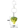 Metalen sleutelhanger met acrylbroccoliSleutelhangers