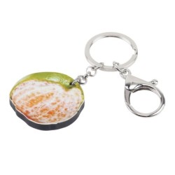 Metal keychain - with acrylic tangerineKeyrings