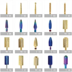 Elektrische nagelboor - roterende kop - wolfraamcarbide - polijsten / slijpen - voor manicure / pedicureNagelfrees / Nagelboor