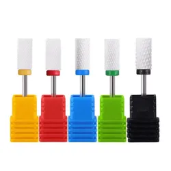 Vervangbare roterende koppen - bits - voor elektrische nagelboor - keramisch wolfraamcarbide - manicure / pedicureNagelfrees ...