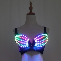 LED glow bh - sexy feestoutfit - maskerades / HalloweenKostuums