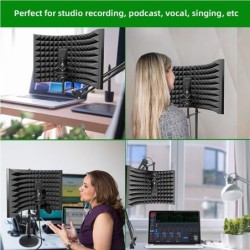 Professional studio soundproofing panel - soundproof shield - microphone acoustic isolator - foldable - alloyMicrophones