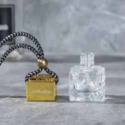 Car air freshener - empty glass bottle - hanging pendant - refillableAir Fresheners