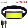 Professionele hoofdlamp - mini zaklamp - oplaadbaar - COB - LED - USBZaklampen
