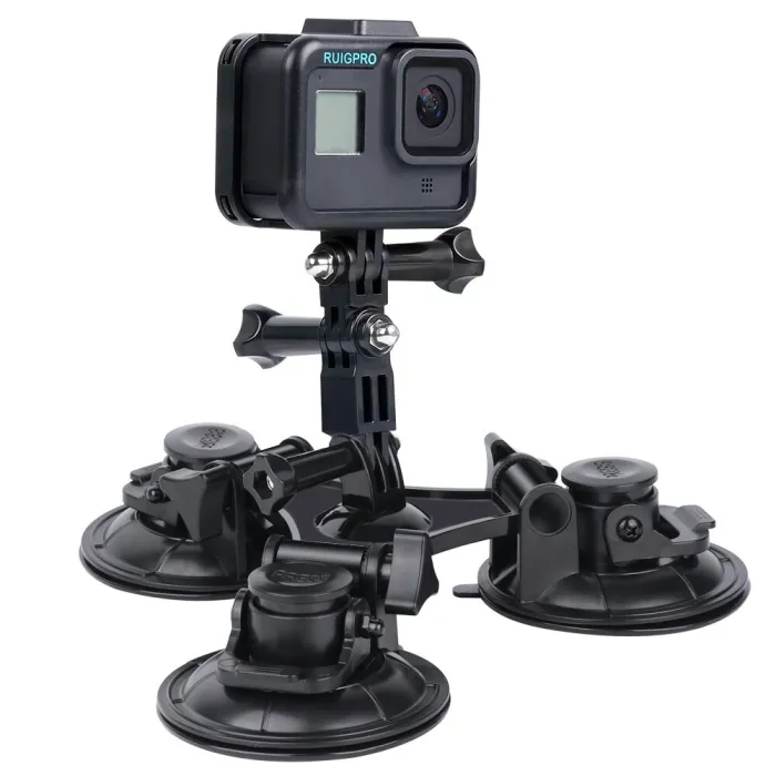 Car window suction cup - 1/4" tripod - adapter - mount for GoPro / SJCAM Xiaomi Yi 4KMounts