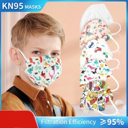 Face / mouth protective masks - antibacterial - 5-ply - FPP2 - KN95 - for children