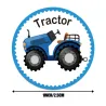 Decoratieve ronde stickers - beloningslabels - voor kinderen - bus / tractor / vliegtuig / goed gedaanDecoratie