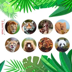 Decoratieve ronde stickers - beloningslabels - voor kinderen - dierentuindieren / bedankt / supersterDecoratie