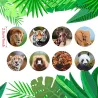 Decoratieve ronde stickers - beloningslabels - voor kinderen - dierentuindieren / bedankt / supersterDecoratie