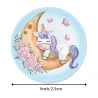 Decoratieve ronde stickers - beloningslabels - voor kinderen - eenhoorn / zon / wolk / bedankt / superDecoratie
