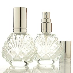 Kristallen glazen fles - met verstuiver - voor parfum - herbruikbaar - 15mlParfum