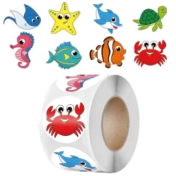 Kleurrijke stickers voor kinderen - zeester / koala / panda / leeuw / eenhoornDecoratie