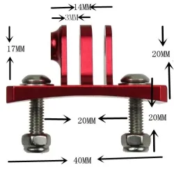 Aluminum helmet mount - for GoPro Hero camerasMounts