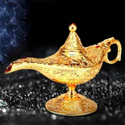 Traditionele holle magische lamp van Aladdin - Vintage ornamentDecoratie