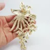 Modieuze broche - met kleurrijke kristallen pauwBroches