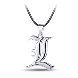 Death note - letter L hanger - met touwhalsbandHalskettingen