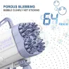 Elektrisch bellenblaaspistool / machine - met koelventilator / verlichting - 64-gaatsSpeelgoed