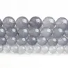 Natural stone - grey ice chalcedony jades - loose round beads - for jewelry makingMen's Jewellery