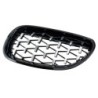 Front kidney - grille - glossy black diamond - for BMW E60 E61 528i 550i 535i M5Grilles