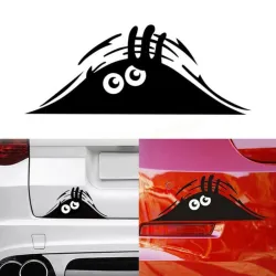 Zelfklevende autosticker - waterdicht - grappige glurende monsterogenStickers