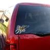 Autosticker - duivelsvis - waterdichtStickers