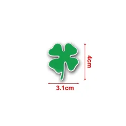 Aluminum car / motorcycle sticker - four leaf lucky cloverStickers