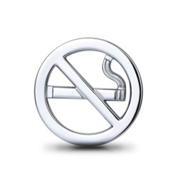 Metalen auto-interieursticker - Niet rokenStickers
