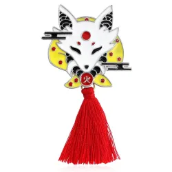 Vintage brooch with tassels - rabbit / foxBrooches