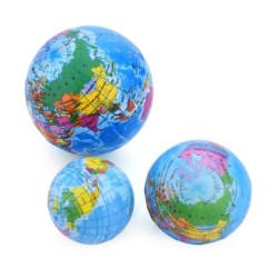 Grappige sponsbal - decompressiespeelgoed - wereldkaartBallen