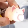 Mini varkentje met sleutelhanger - lichtgevend - met geluid / LEDSleutelhangers