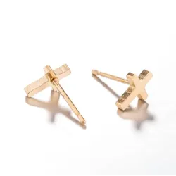 Kleine oorknopjes - kruis / stok / schedel - unisex - roestvrij staalOorbellen