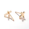Kleine oorknopjes - kruis / stok / schedel - unisex - roestvrij staalOorbellen