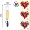 LED lamp - kaars type - dimbaar - 6W - E12 / E14E14