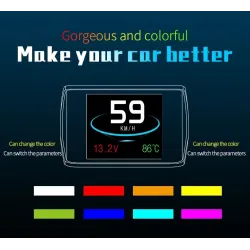 OBDSPACE P10 - car on-board computer - OBD2 scanner - digital - speed / fuel consumption / temperature gaugeDiagnosis
