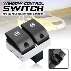 Auto elektrische raambedieningsschakelaar - voor VW / Polo 9N / Seat / Ibiza / CordobaSchakelaars