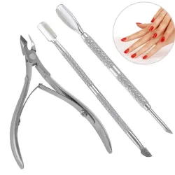Nagelriemclippers - dode huidverwijderaar - roestvrij staal - 3 stuksClippers & Trimmers